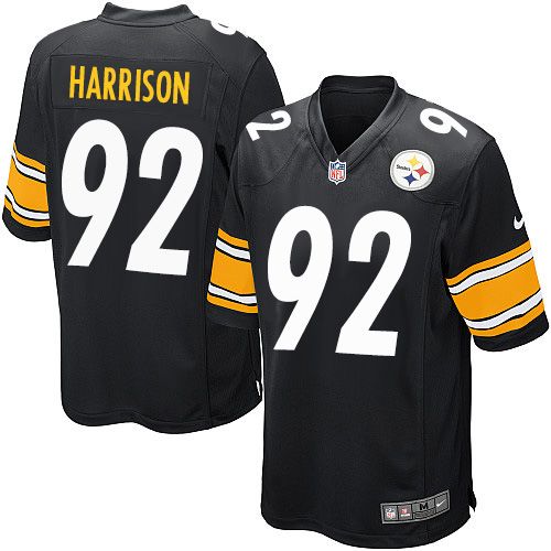 Nike Steelers #92 James Harrison Black Team Color Youth Stitched NFL Elite Jersey